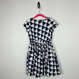 Crewcuts J.Crew blue white hearts size 7 pockets